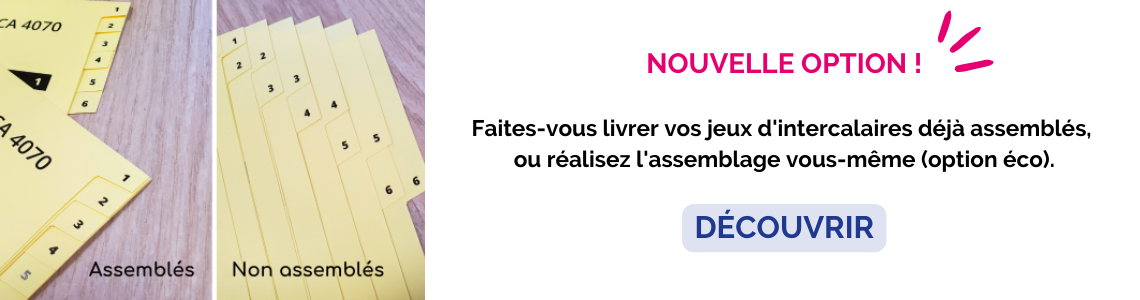 Options de tri des intercalaires